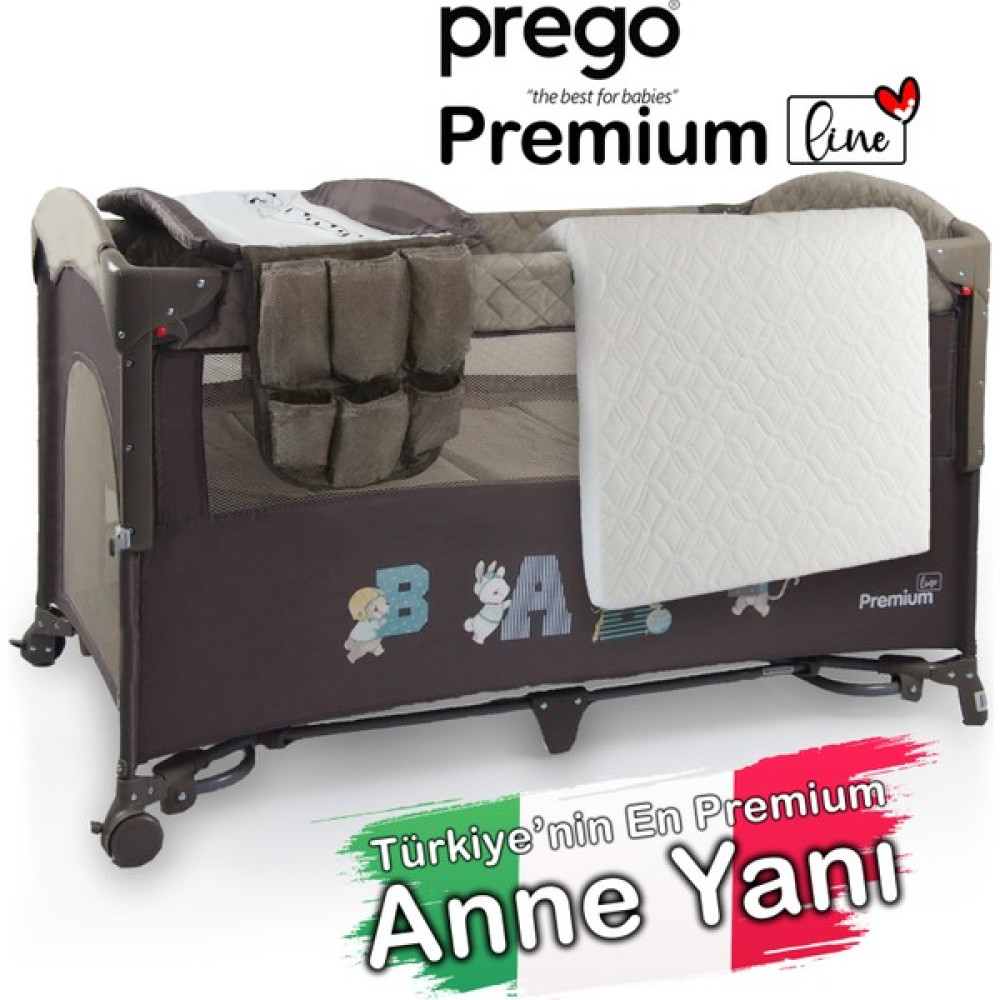Prego Premium Anne Yanı Oyun Parkı 70*120 cm + Yatak - Bej Park Yatak / Oyun Parkı Fiyatı
