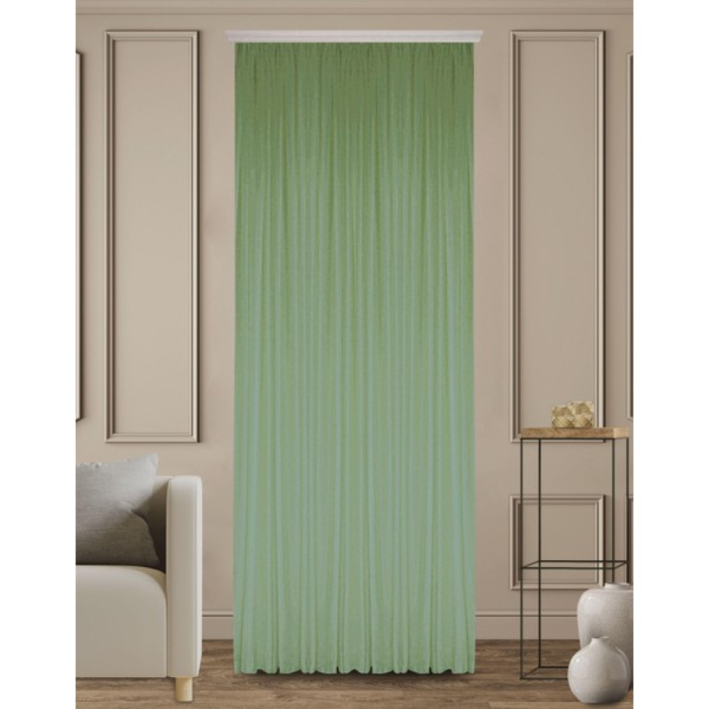 Premier Home Düz Tül Perde Yeşil 300 x 260 - 300 x 260 cm Tül Perde Fiyatı