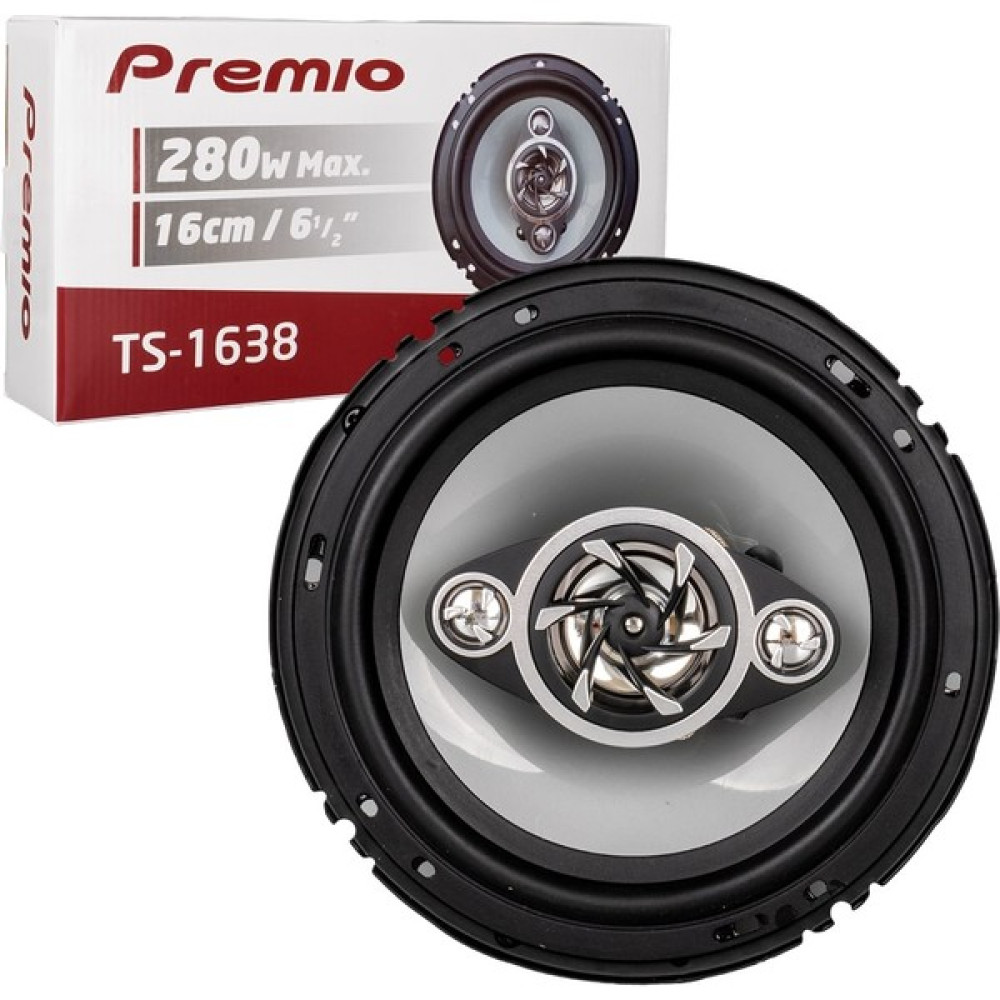 Premıo TS-1638 6'' 16 cm 280 Watt Tweeterlı Kapaklı Oto Hoparlör (2'li Takım) Oto Boyaları Fiyatı