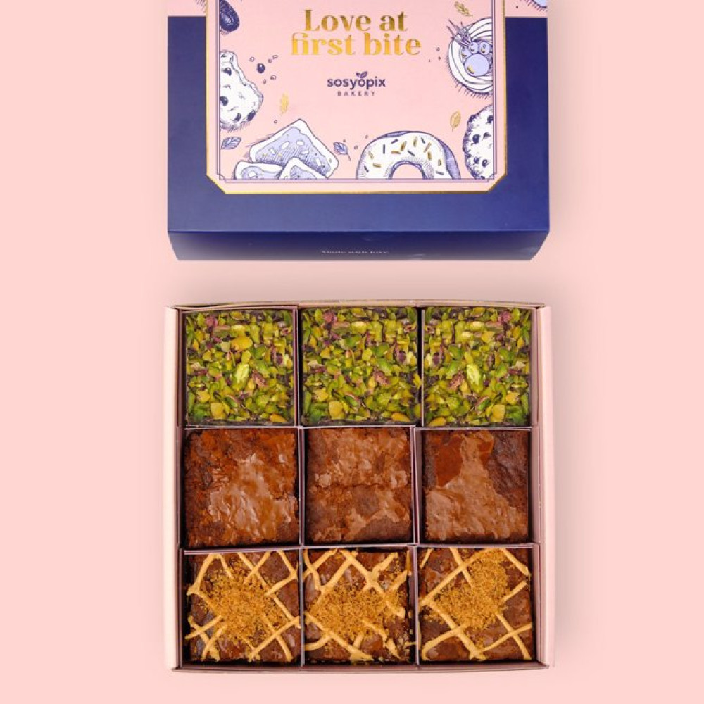 Premium Brownie Kutusu - 9 Adet