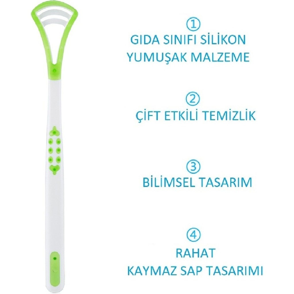 Premium Kalite Dil Temizleme Çubuğu - 1 Adet - Ağız Kokusu Giderici Çubuk Diğer Fiyatı