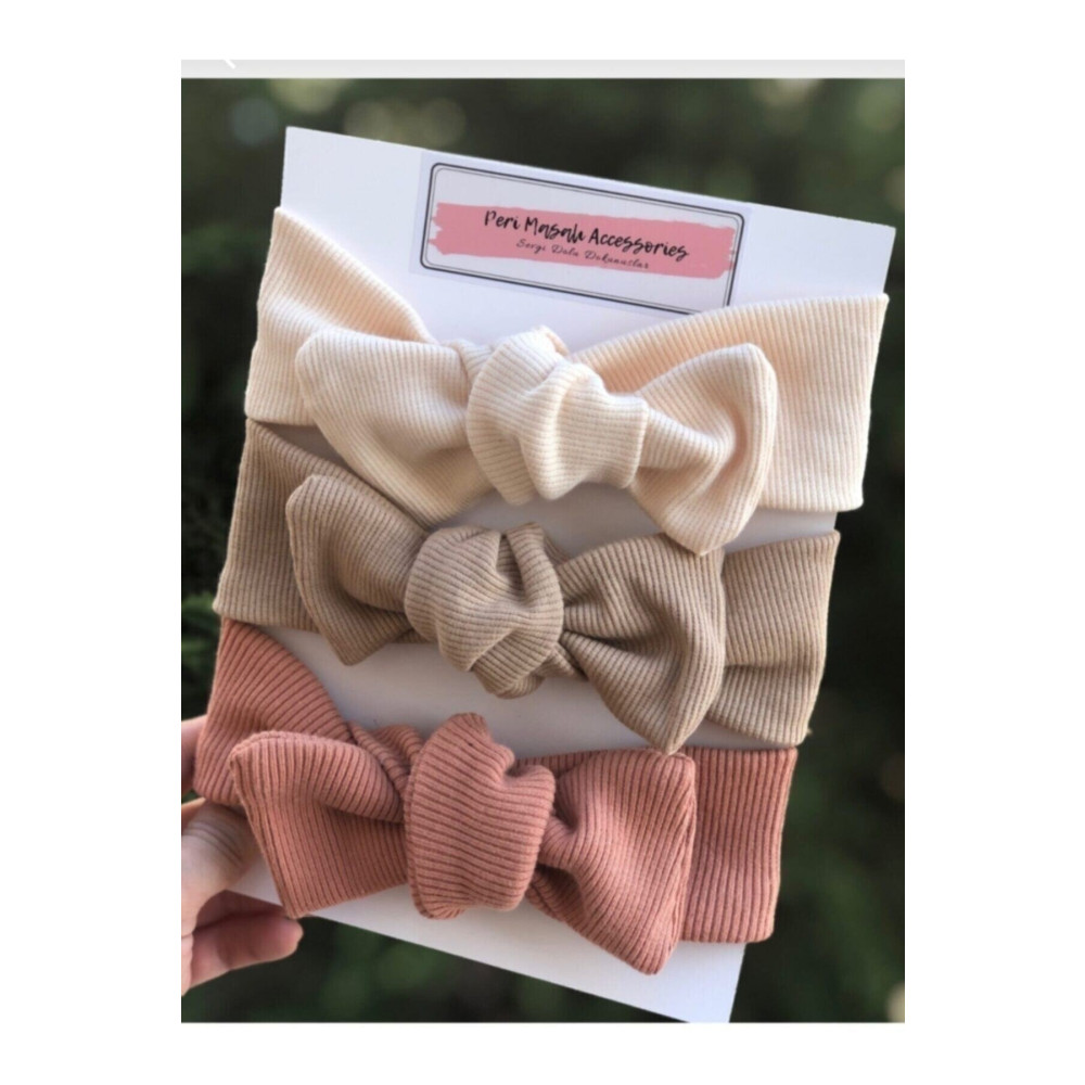 Premium Kız Çocuk Bebek 3 Lü Ribana Bandana Seti Toka, Taç & Saç Bandı Fiyatı