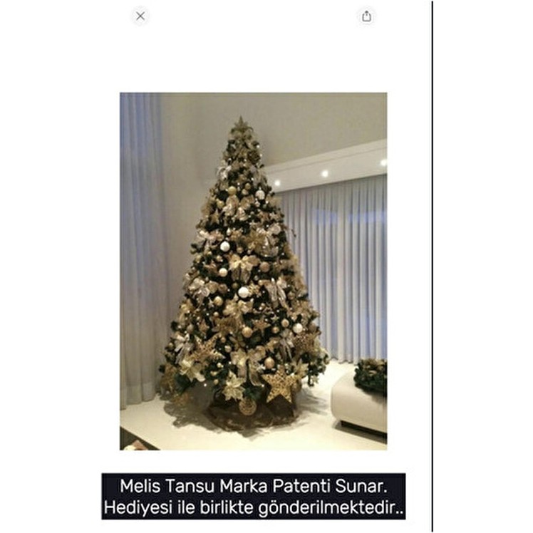 Premium Melis Tansu Yılbaşı Ağacı 210 cm Yeşil Renk Zengin Dallı Yapay Çam Ağacı Diğer Fiyatı