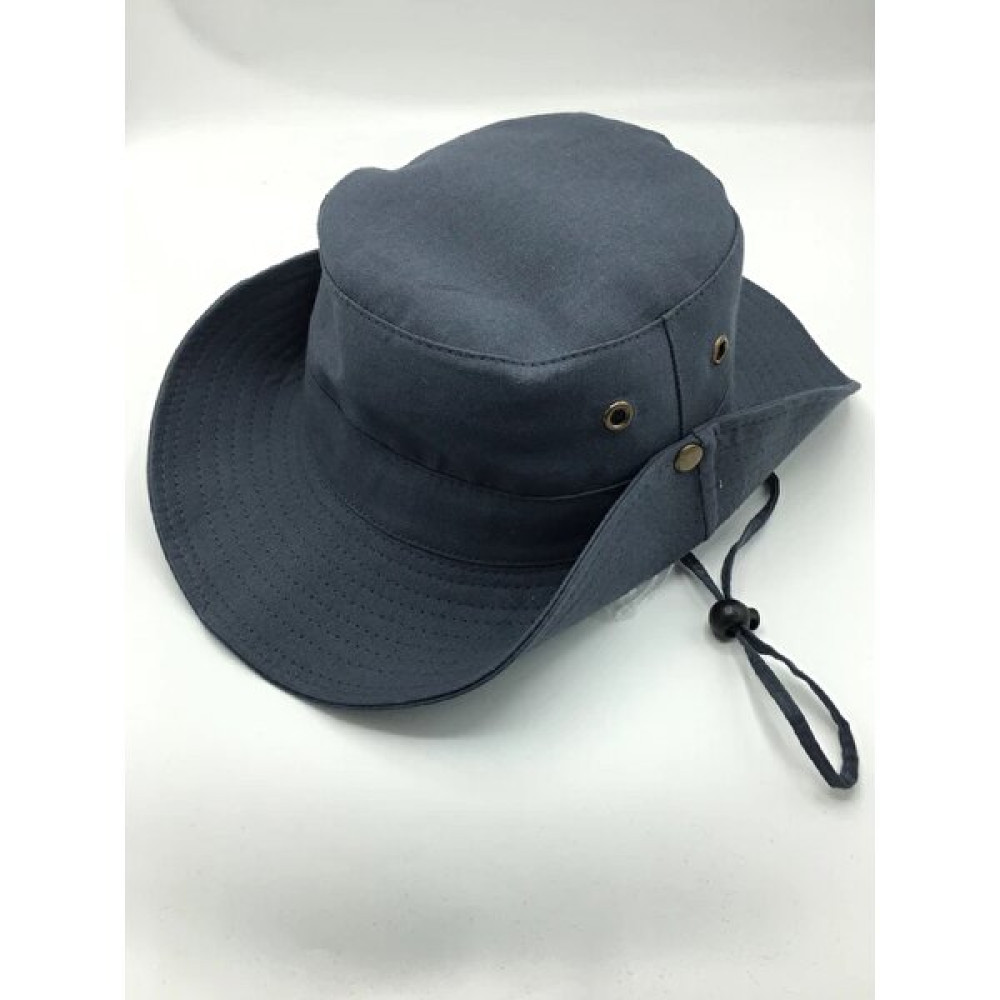 Premium Only Yazlık Unisex Safari Kovboy Plaj Şapkası Çıtçıtlı Katlanabilir Pamuklu 56-58 cm Gri Erkek Şapkası Fiyatı