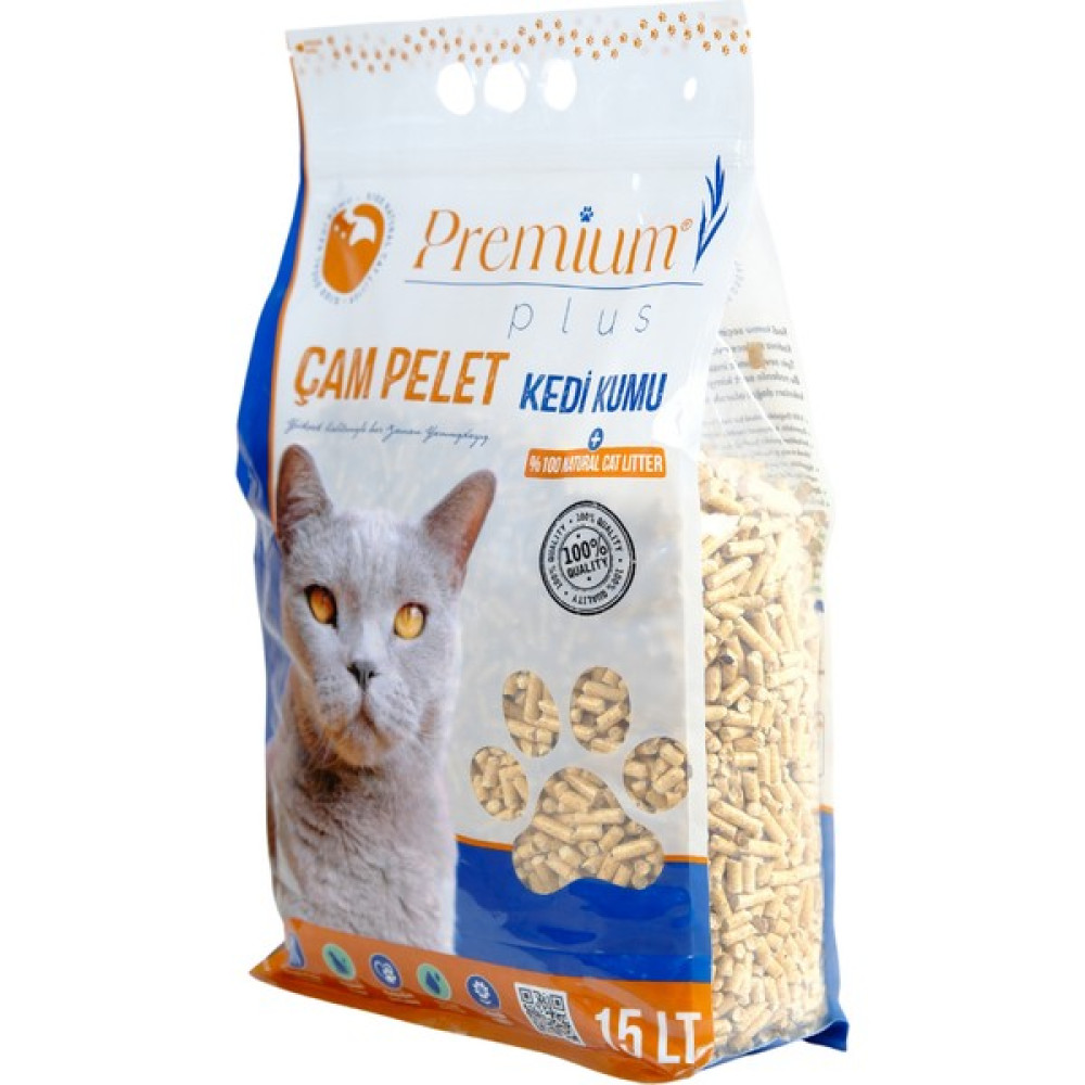 Premium Plus Çam Pelet Kedi Kumu 15 lt Evcil Hayvan Ürünleri Fiyatı