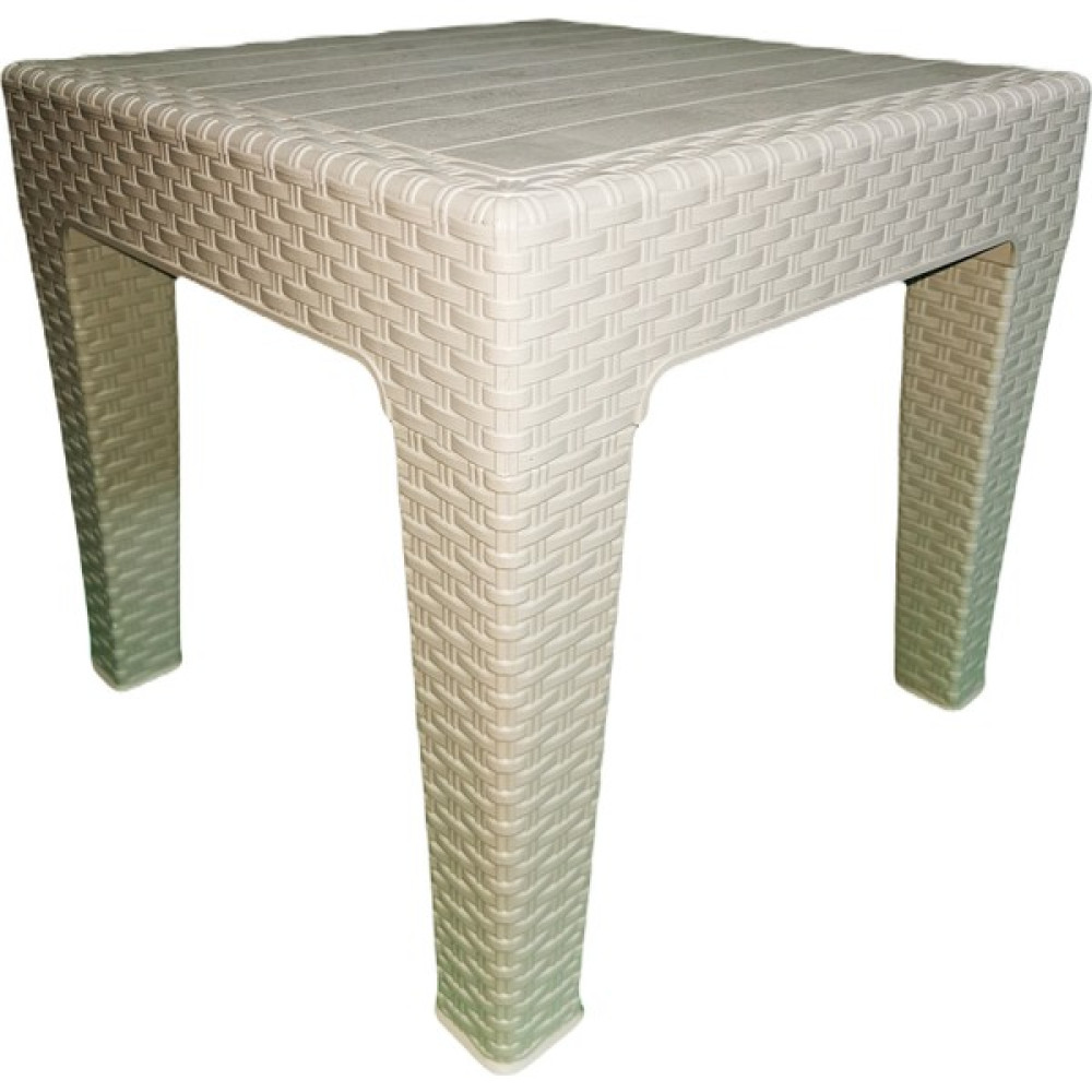 Premium Rattan Sehpa 45X45 cm Bahçe Balkon ve Teras Mobilyası - Kapuçino Bahçe Sehpası Fiyatı