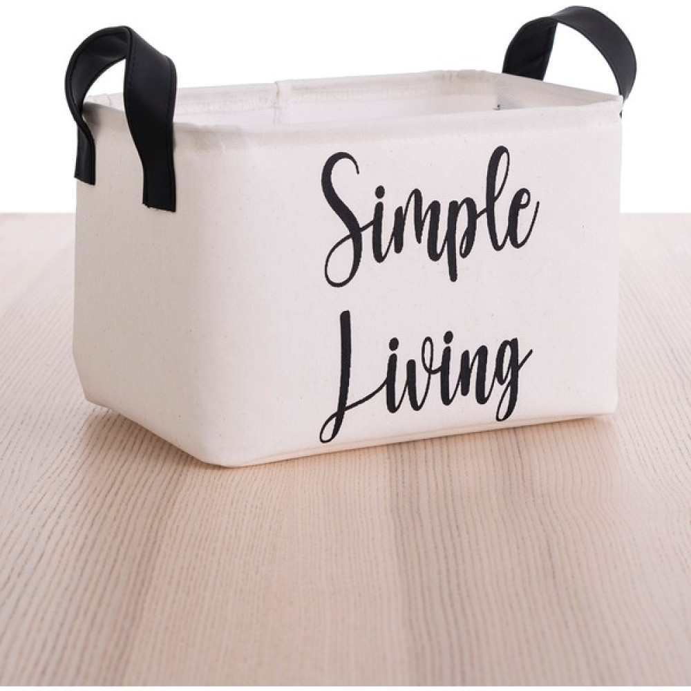 Prendi Home Beyaz Simple Living Dikdörtgen Sepet 15X25X18 Sepet Fiyatı
