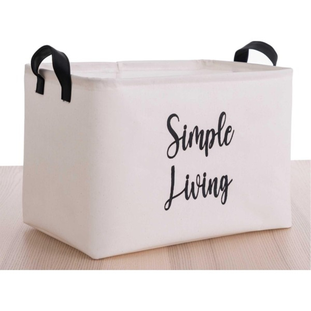 Prendi Home Beyaz Simple Living Dikdörtgen Sepet 37X27X25 Sepet Fiyatı