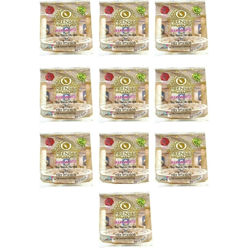 Prenses Prens Prenses Gül Kokulu Tüy Dökücü Toz - Hamam Otu 10*150GR Kötü Koku Içermez Diğer Fiyatı