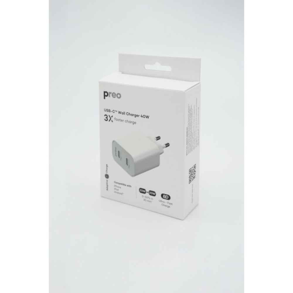 Preo MMU116 40W 2x Usb-C Şarj Cihazı Cep Telefonu Şarj Cihazı Fiyatı