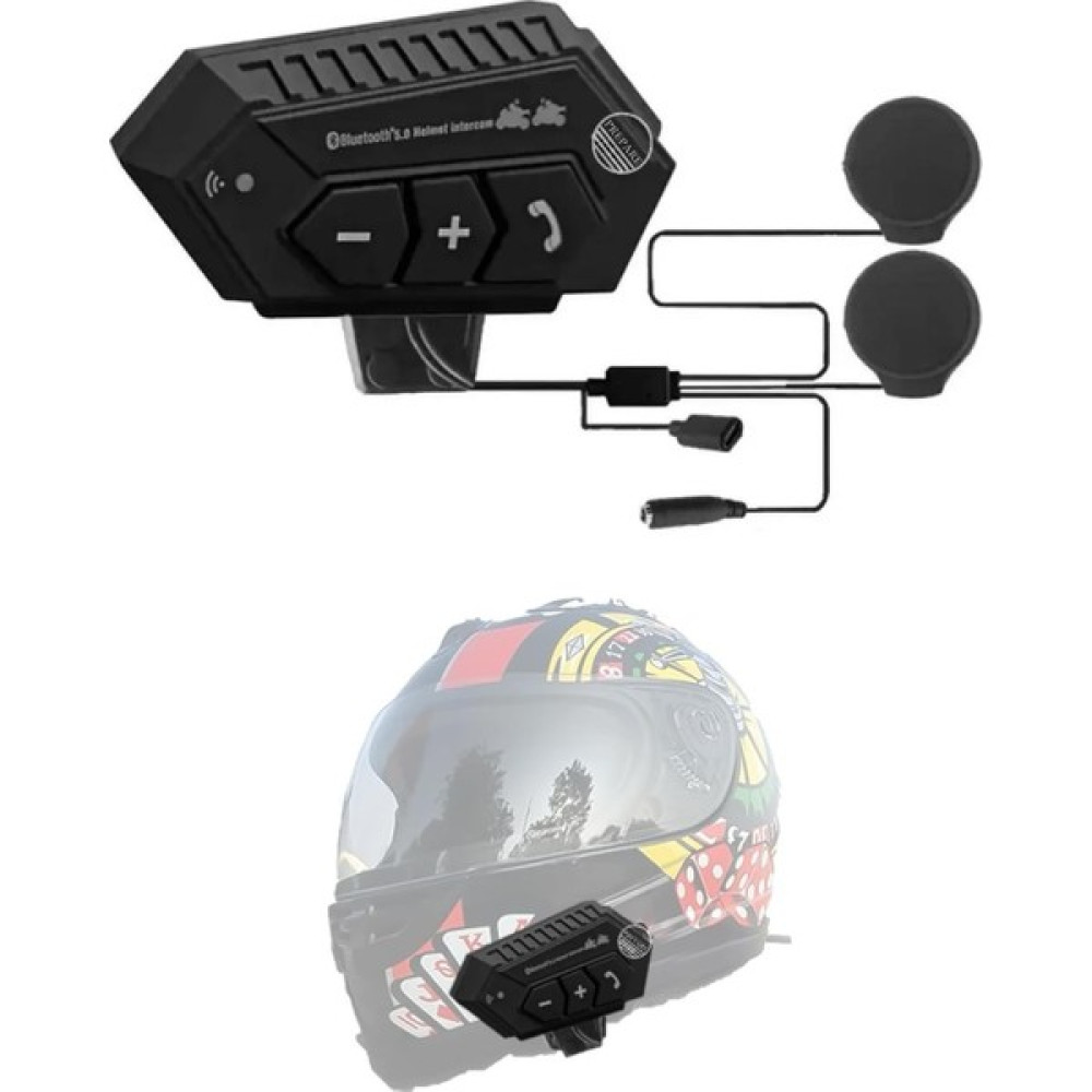 Prepare 2 Eşleşmeli Intercom Kask Kulaklık 12-b Intercom Özelliği Aktif Motosiklet Bluetooth Kask Kulaklık - Siyah Motorsiklet Aksesuarları Fiyatı