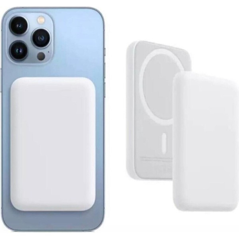 Prepare Iphone Uyumlu Magsafe Kablosuz Şarj Wireless Şarj Cihazı Powerbank - Beyaz Taşınabilir Şarj Cihazı - Powerbank Fiyatı