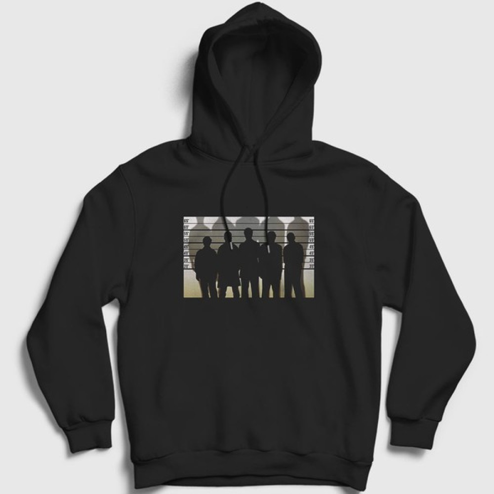 Presmono Siyah Lineup Film The Usual Suspects Kapüşonlu Sweatshirt Erkek Sweatshirt Fiyatı
