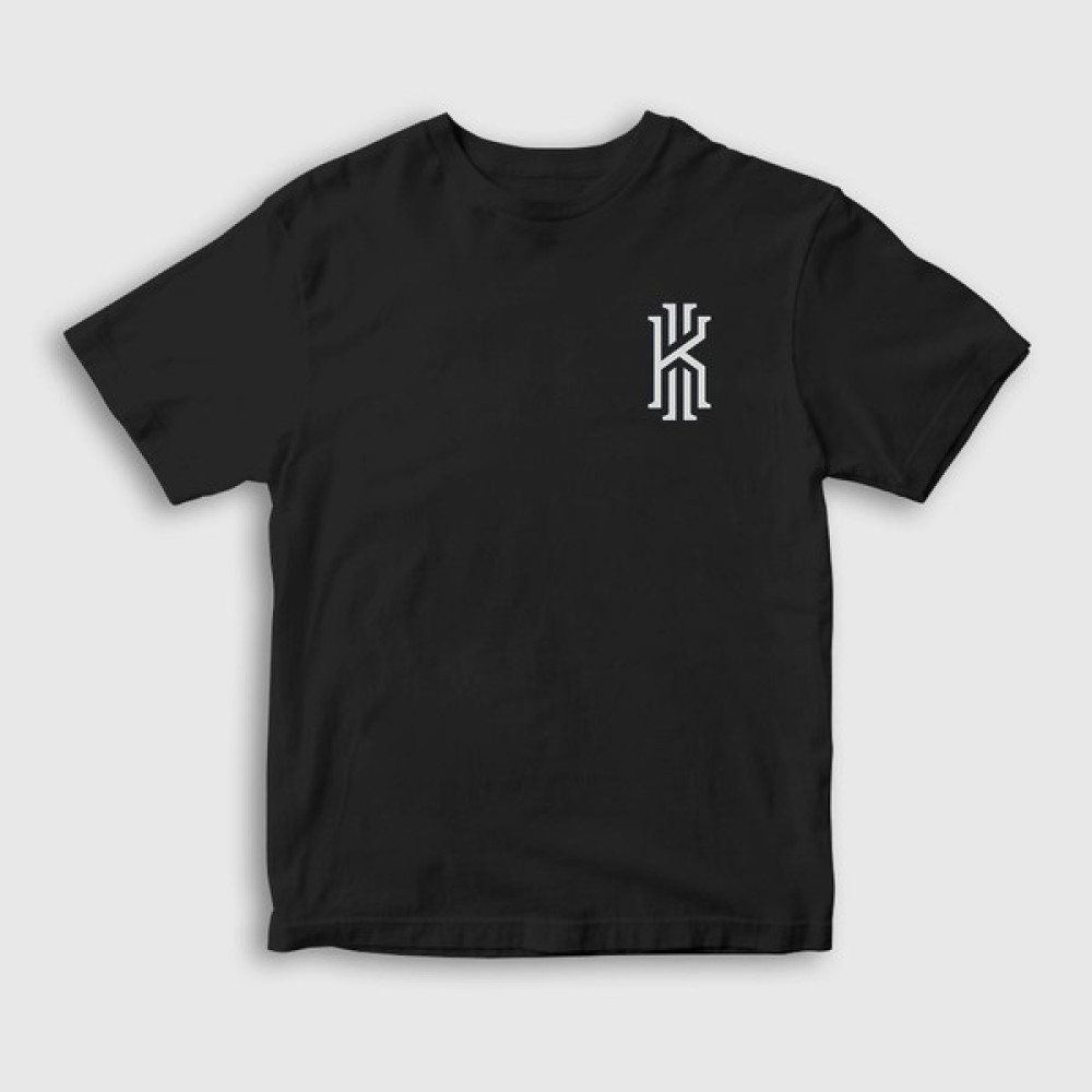 Presmono Unisex Çocuk Siyah Logo Kyrie Irving Nba Basketbol T-Shirt Erkek Çocuk T-shirt Fiyatı