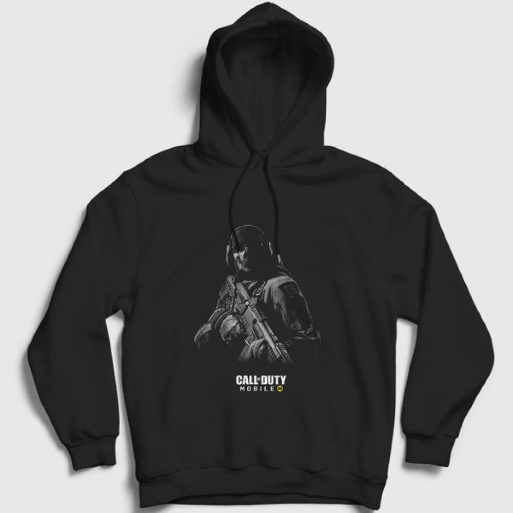 Presmono Unisex Siyah Mobile Call Of Duty Kapüşonlu Sweatshirt Erkek Sweatshirt Fiyatı