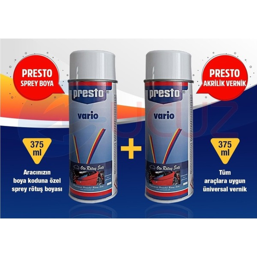 Presto Nissan Kod: Kg4 Presto Sprey Boya Seti (Boya + Vernik) Oto Boyaları Fiyatı