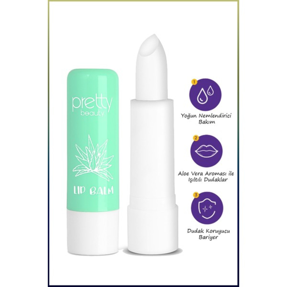 Pretty Beauty Lip Balm Aloe Vera Dudak Koruyucu Dudak Bakım Kremi Dudak Bakımı / Koruyucu Fiyatı