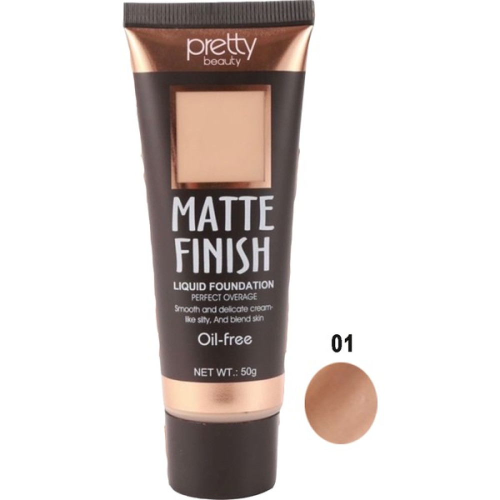 Pretty Beauty Matte Finish Fondöten - 01 Fondötenler Fiyatı