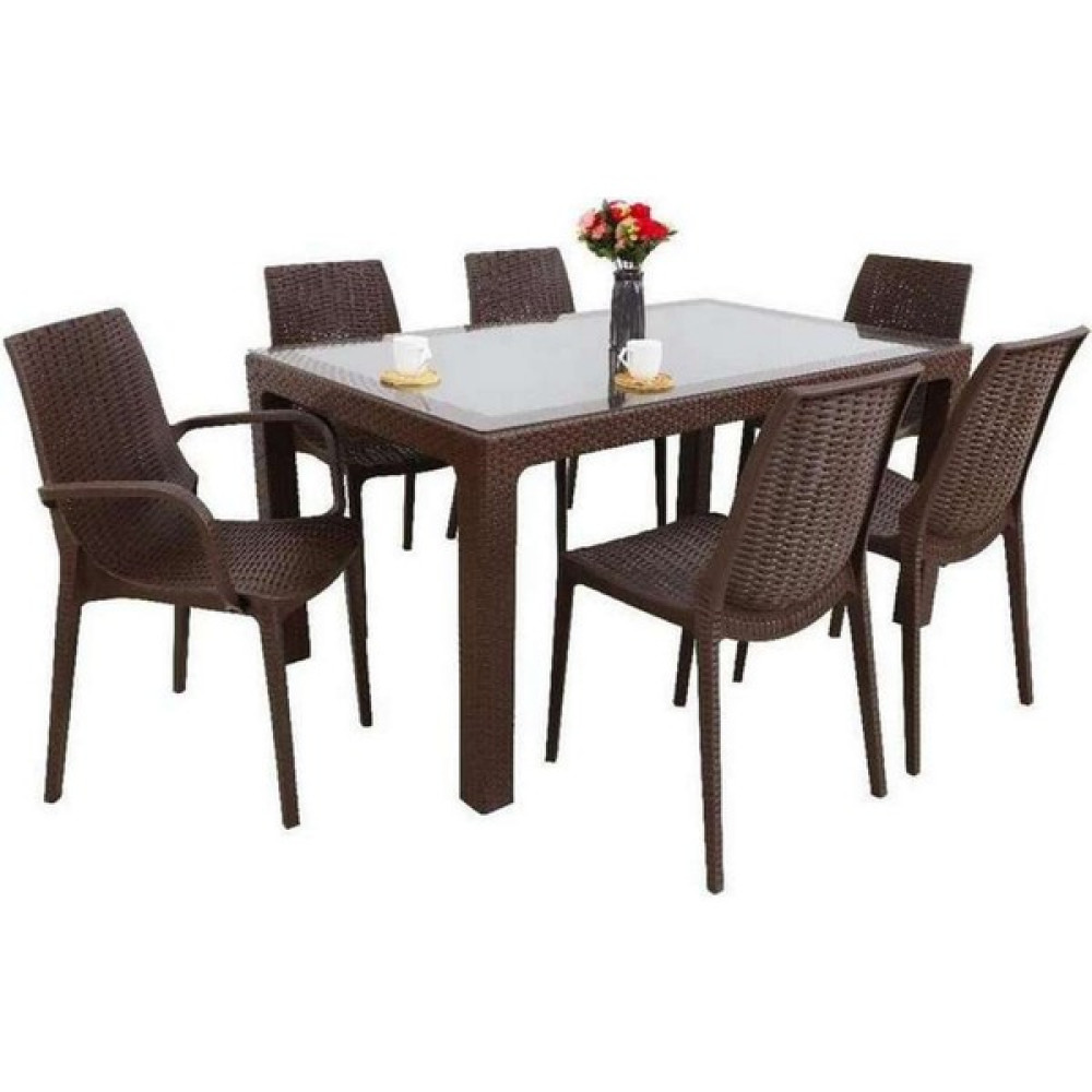 Pretty Homes Elit Rattan 90X150 2 Nirvana Koltuk 4 Nirvana Sandalye Masa Takımı Bahçe Mobilyası Takımı Fiyatı