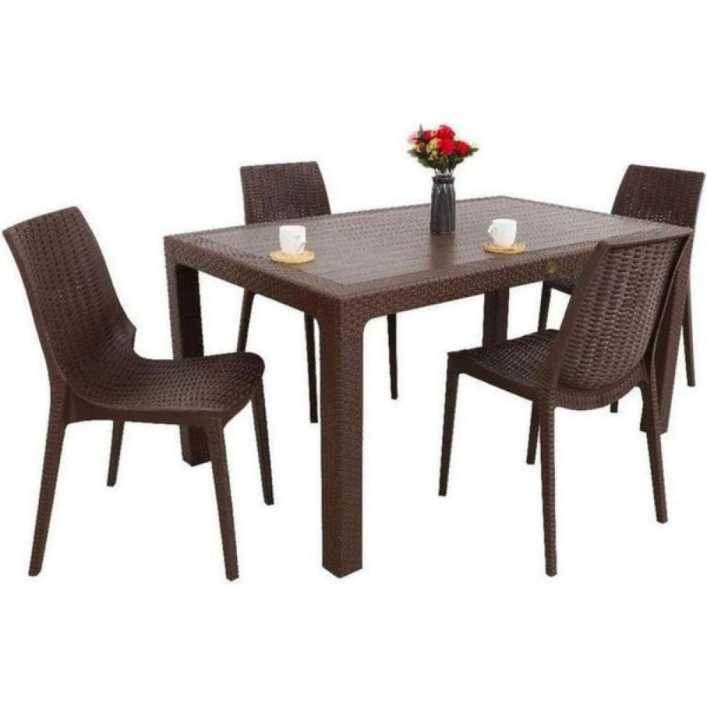 Pretty Homes Elit Rattan 90X150 4 Kişilik Nirvana Sandalye Masa Takımı Bahçe Mobilyası Takımı Fiyatı