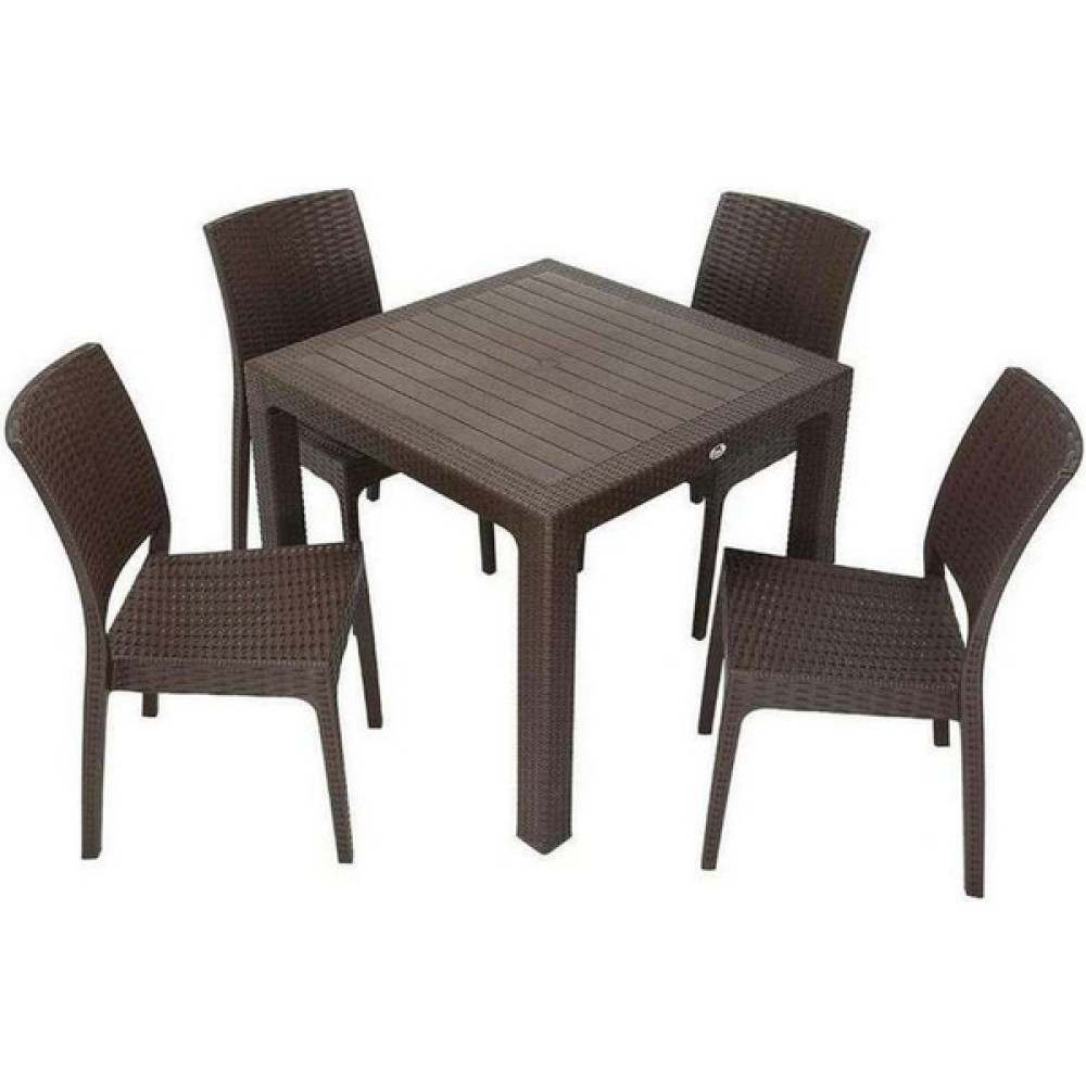 Pretty Homes Elit Rattan 90X90 Elit Sandalye Masa Takımı Bahçe Mobilyası Takımı Fiyatı