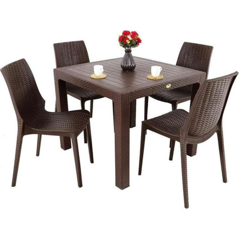 Pretty Homes Elit Rattan 90X90 Nirvana Sandalye Masa Takımı Bahçe Mobilyası Takımı Fiyatı