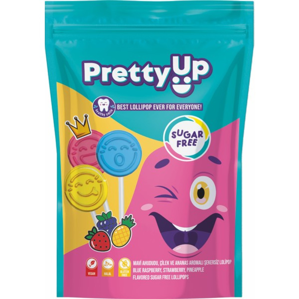 Pretty Up Şekersiz Lolipop 5.5g x 10 adet - 55 gr Diğer Fiyatı