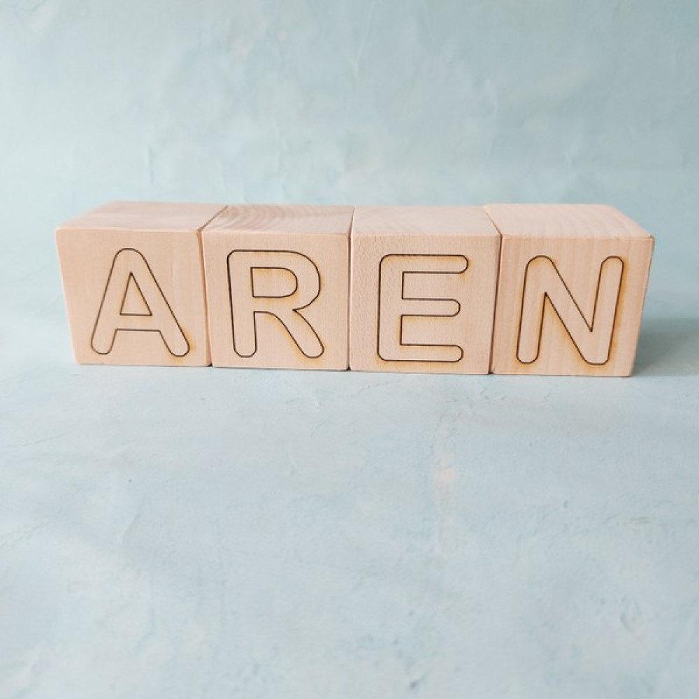 Pretty Wood Ahşap ''aren'' Isim Küpü (4 Adet Küp) Bebek Oyuncakları Fiyatı