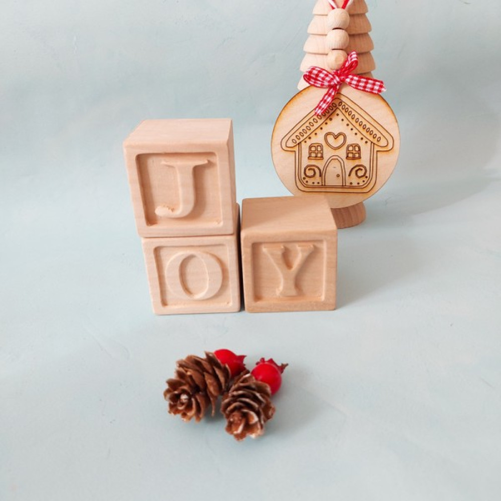 Pretty Wood Ahşap Küp Joy (3 Adet Küp) Bebek Oyuncakları Fiyatı