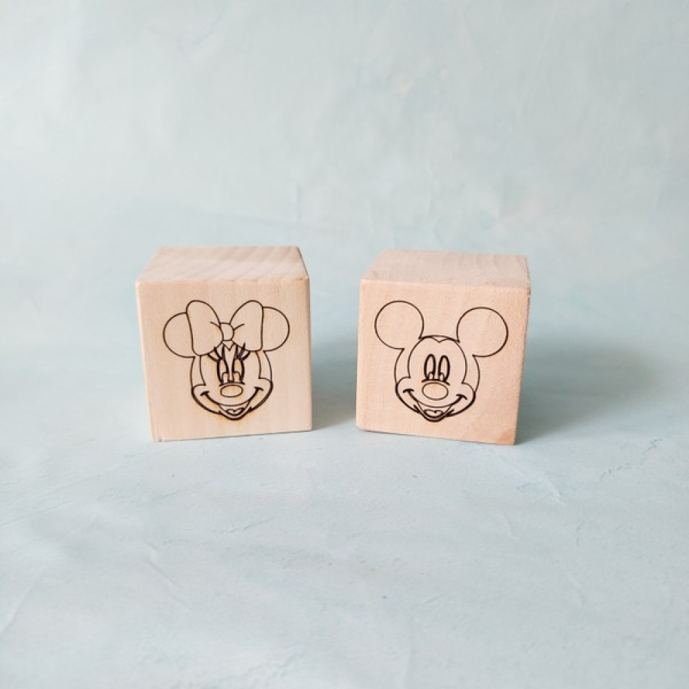 Pretty Wood Ahşap Mickey Mouse Küp ve Minnie Mouse Küp ( 2 Adet Küp) Bebek Oyuncakları Fiyatı