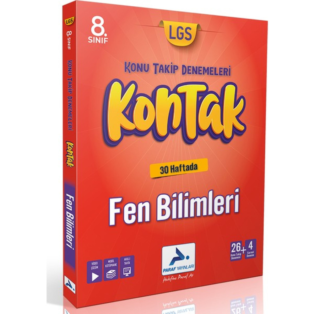 PRF Yayınları 8 Sınıf LGS Fen Bilimleri 36 Hafta Kontak Deneme Tüm Dersler Fiyatı