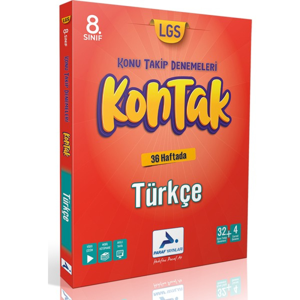 PRF Yayınları 8. Sınıf LGS Türkçe 36 Hafta Kontak Deneme Tüm Dersler Fiyatı