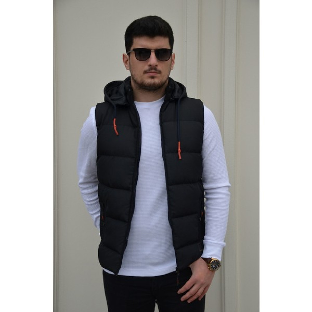 Prifaldi Erkek Kırmızı Ip Detaylı Şişme Mevsimlik Yelek Erkek Yelek Fiyatı