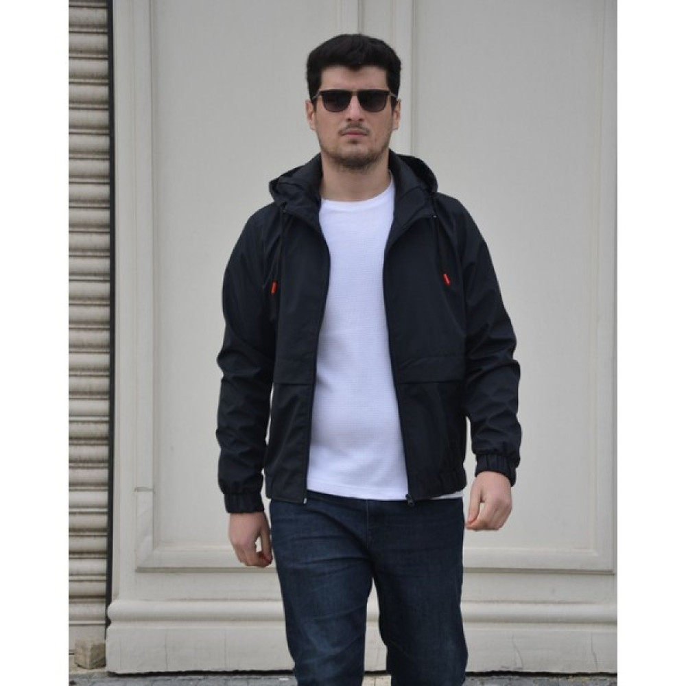 Prifaldi Erkek Slim Fit Siyah Su ve Rüzgar Geçirmez Mevsimlik Ceket Erkek Yağmurluk Fiyatı