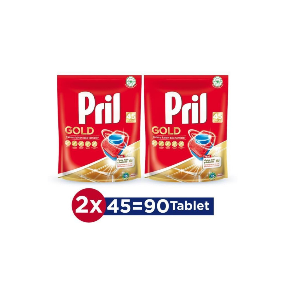 Pril Gold 90 Yıkama Bulaşık Makinesi Deterjanı Tableti (2 X 45Lİ PAKET) Bulaşık Yıkama Fiyatı