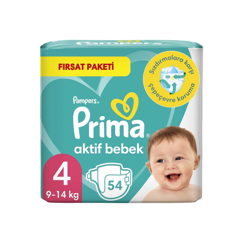 Prima Aktif Bebek Bezi Fırsat Paketi No:4 54'lü Maxi Bebek Bezi Fiyatı