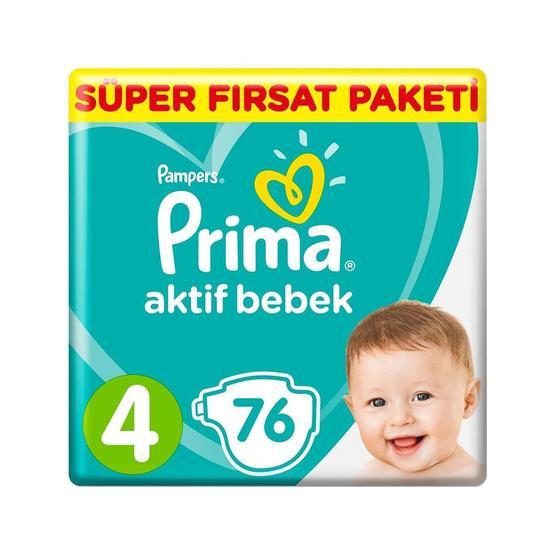Prima Aktif Bebek No:4 Maxi 76 Adet Bebek Bezi Bebek Bezi Fiyatı