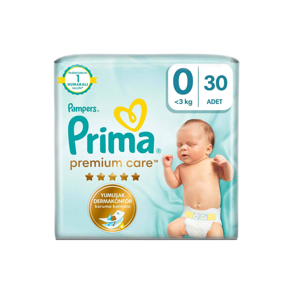 Prima Bebek Bezi Premium Care 0 Beden Prematüre Tekli Paket Bebek Bezi Fiyatı