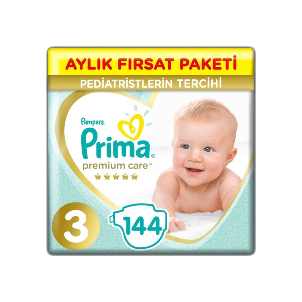 Prima Bebek Bezi Premium Care No 3 144'lü Aylık Fırsat Paketi Diğer Fiyatı