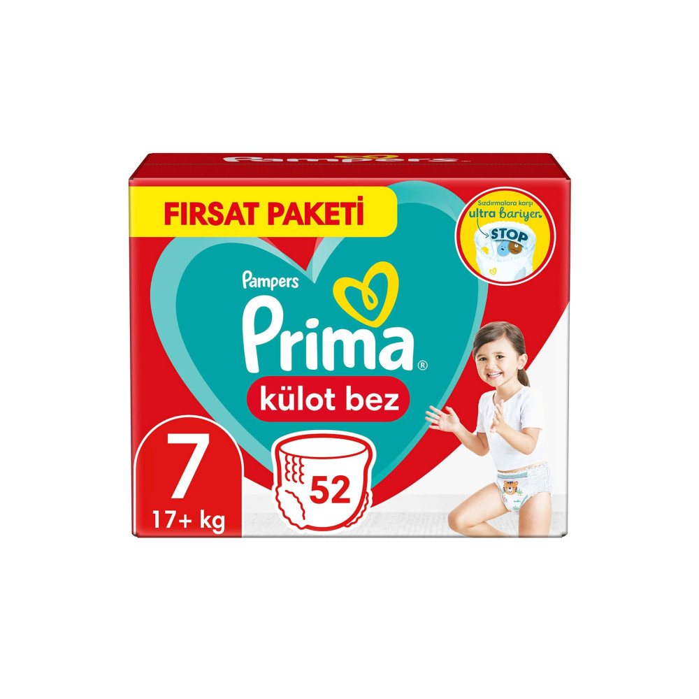 Prima Külot Bez 7 Beden 52 Adet Fırsat Paketi Bebek Bezi Fiyatı