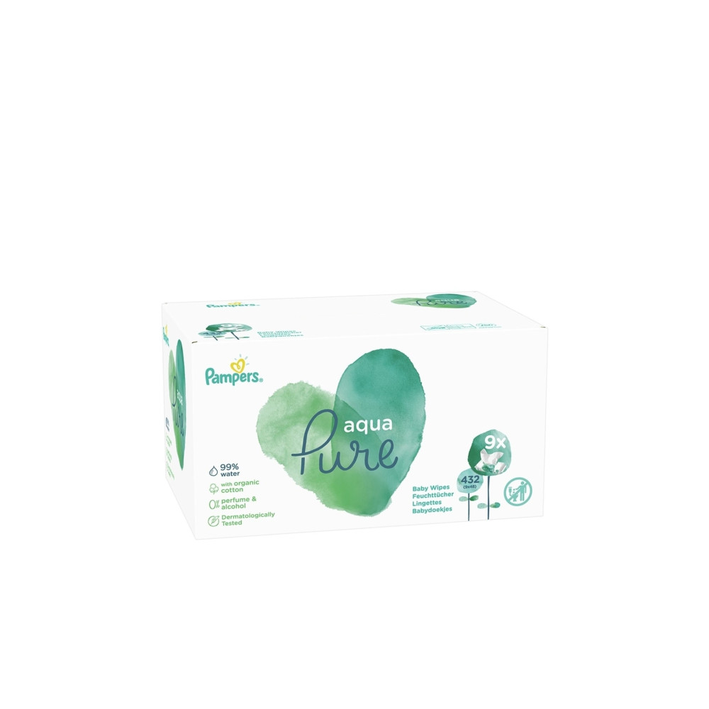 Prima Pampers Aqua Pure Islak Havlu 9x48li Bebek Mendil-Islak Mendil Fiyatı