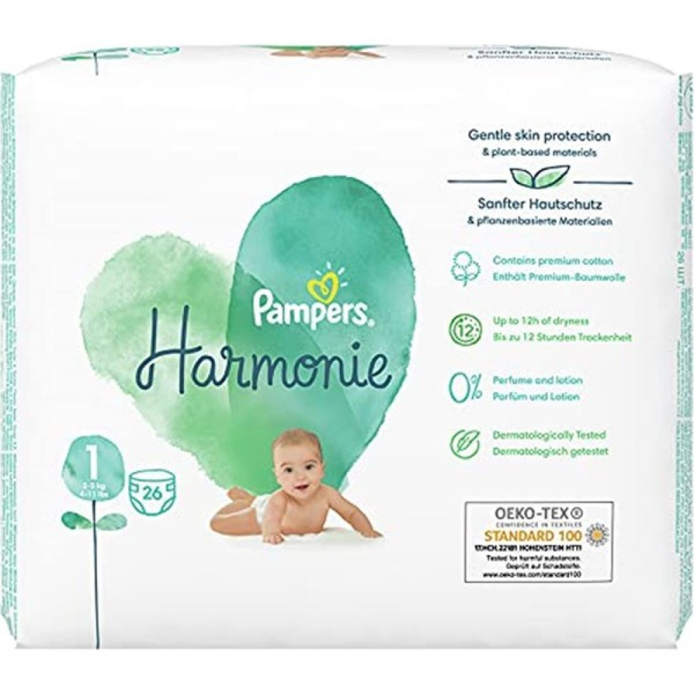 Prima Pampers Harmonie Bebek Bezi 1 Beden (2-5 Kg),26 Adet - 0: 0 - 3 kg Yenidoğan / 50'li Bebek Bezi Fiyatı