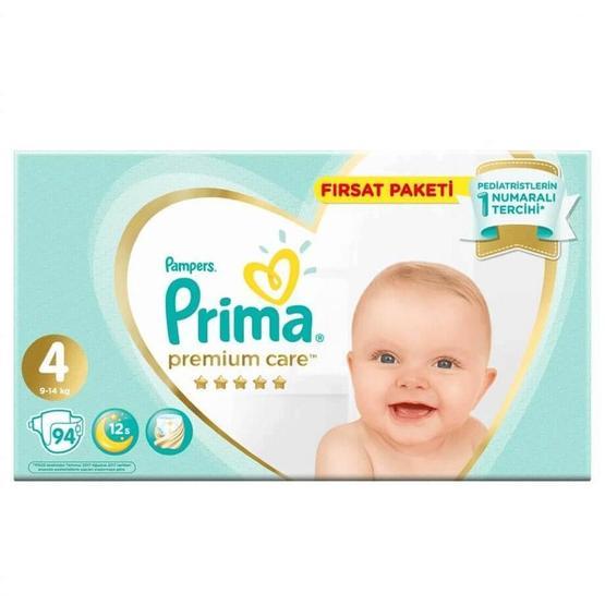 Prima Premium Care No:4 Maxi 94 Adet Bebek Bezi Bebek Bezi Fiyatı