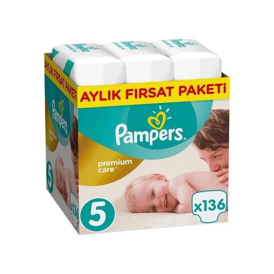 Prima Premium Care No:5 Junior 136 Adet Tekli Paket Aylık Bebek Bezi