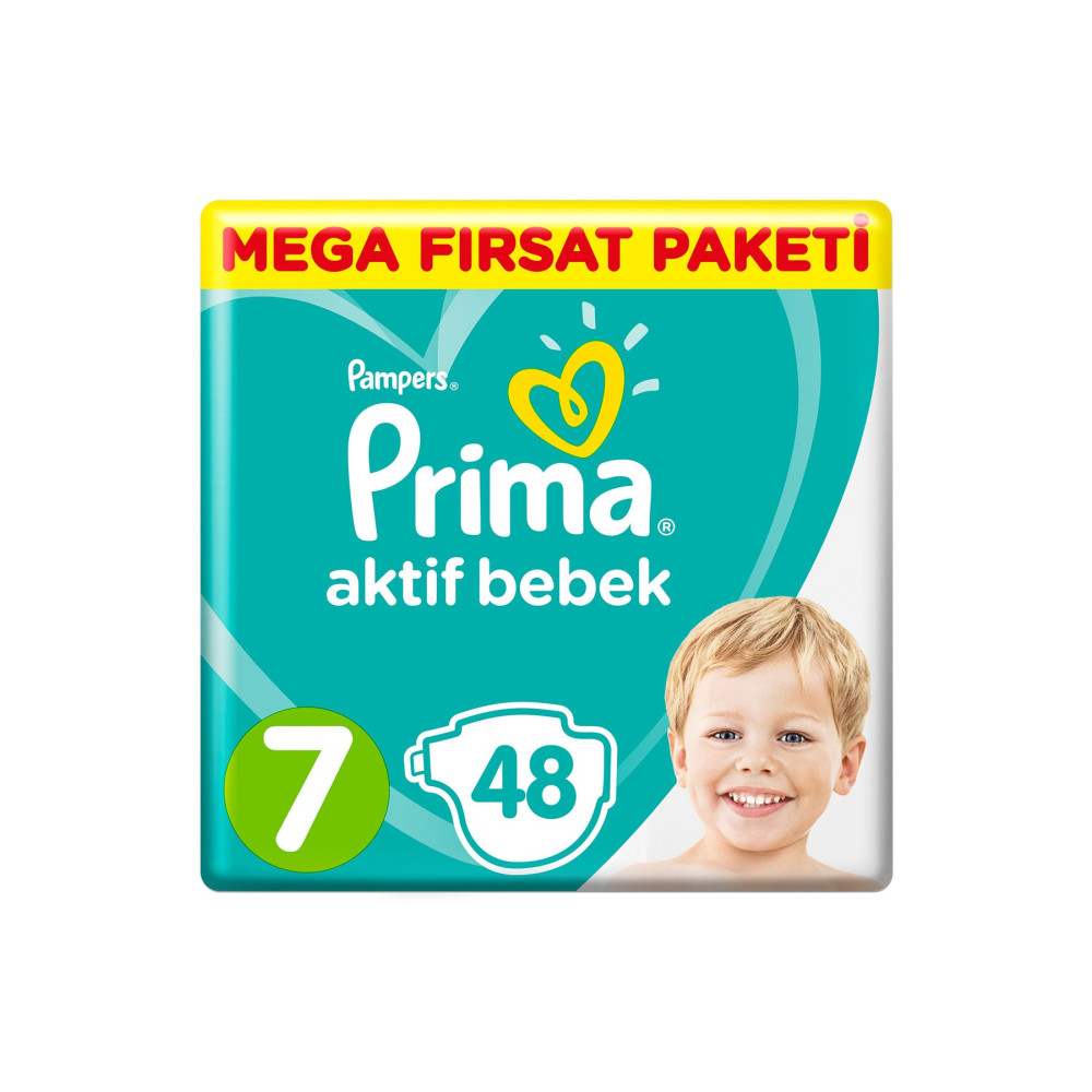 Prima Süper Fırsat Beden:7 (15+Kg) XX Large 48 Adet Bebek Bezi Bebek Bezi Fiyatı