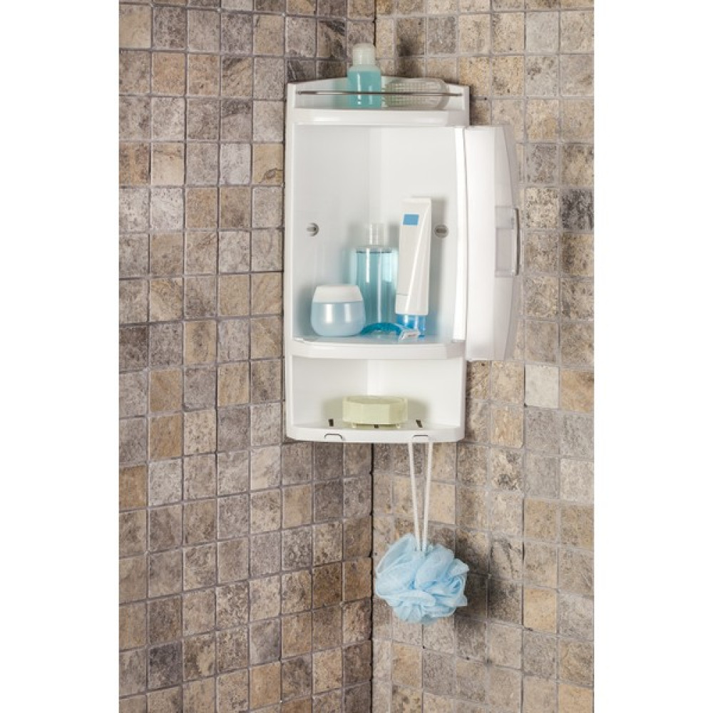 Primanova Kapaklı Şampuan Rafı Yapıştırma Opsiyonlu Banyo Rafı Fiyatı