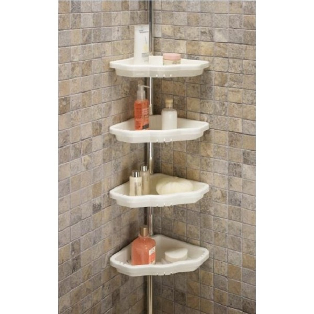 Primanova Yaylı Banyo Köşe Rafı Beyaz Banyo Rafı Fiyatı