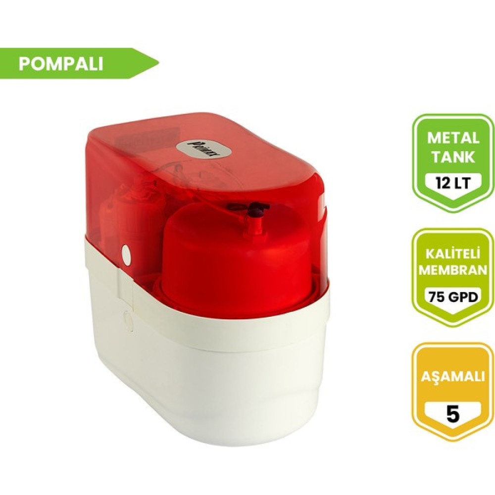 Primax Kırmızı 5 Aşamalı Pompalı Su Arıtma Cihazı Oto Boyaları Fiyatı
