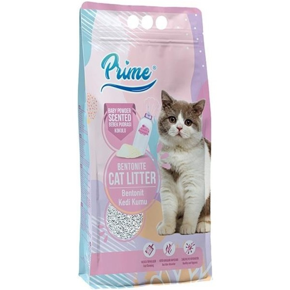Prime Bentonit Bebek Pudralı Kokulu Topaklaşan Ince Kedi Kumu 5 Lt Evcil Hayvan Ürünleri Fiyatı