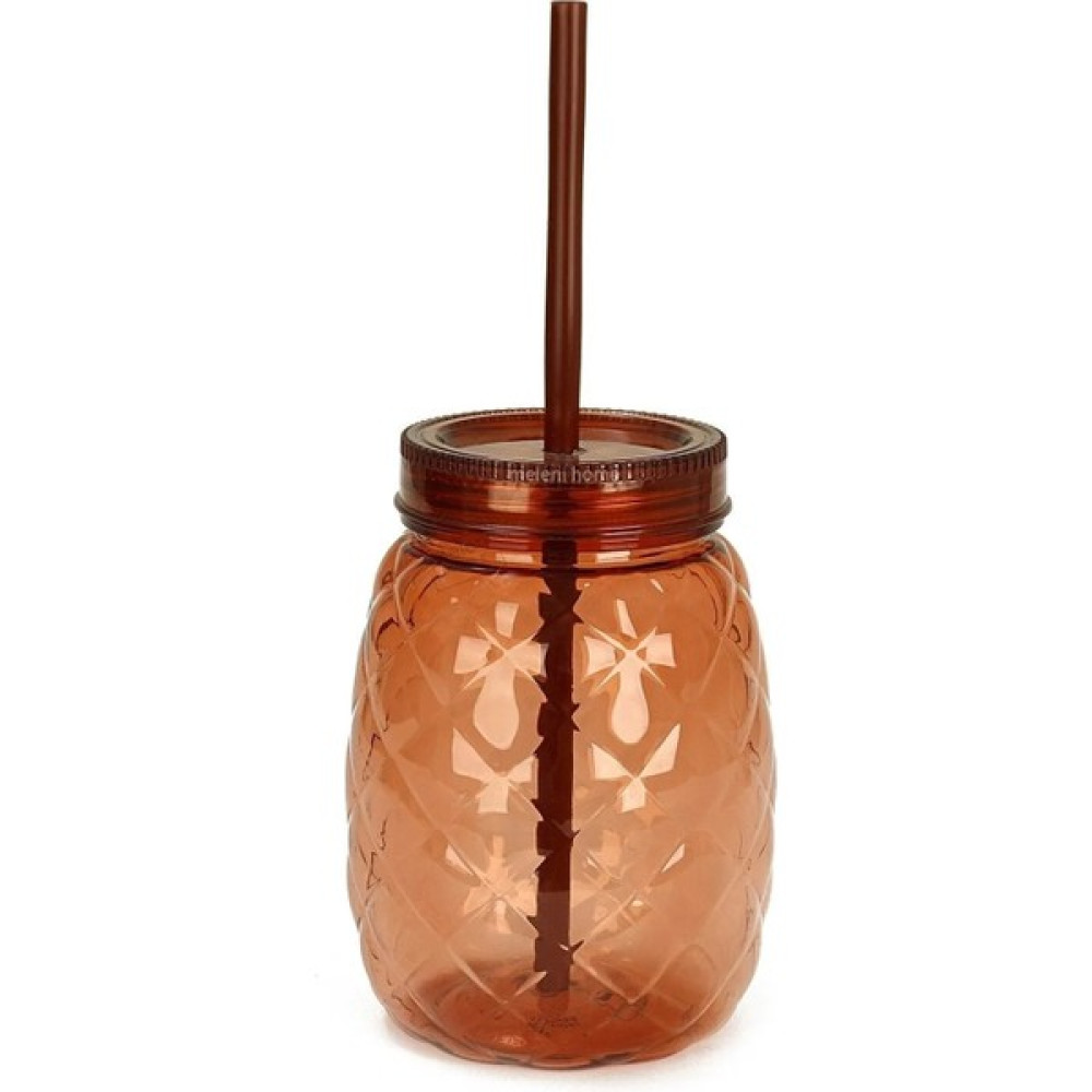 Prime Home Ananas Şekilli Pipetli Bardak 600 ml - 1 Adet - Kahverengi Fincan / Bardak / Kahve Takımı Fiyatı
